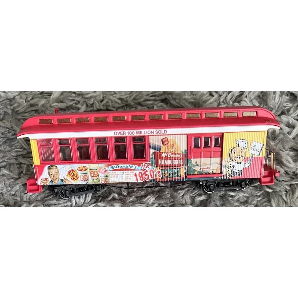 VTG Bachman Hawthorne Village Mcdonalds 50th Anniversary Train Set*Untested READ